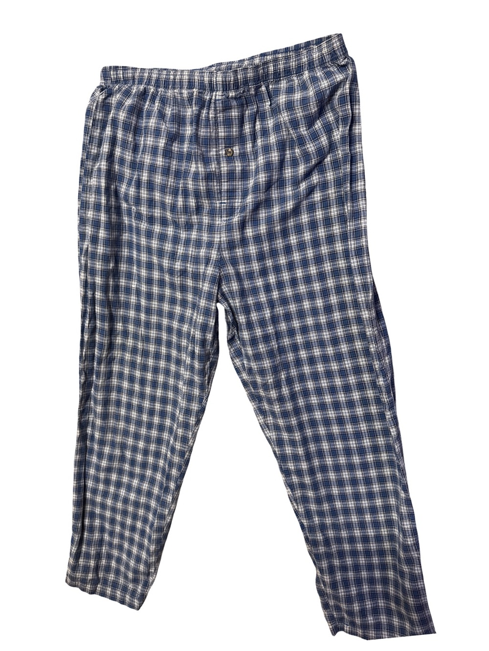 Men's Blue Plaid Lounge Pants